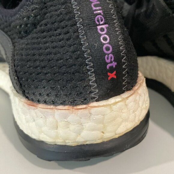 Adidas Pureboost Running Shoe Black Size 6 - Picture 5 of 12
